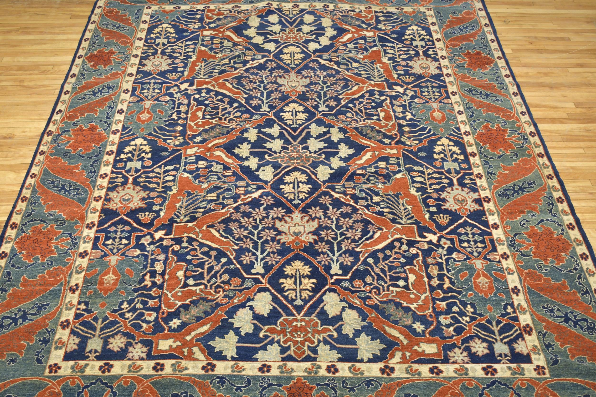 VINTAGE ROOM SIZE TURKISH RUG. A