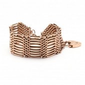 VINTAGE ROSE GOLD GATE LINK BR