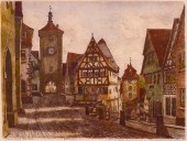 Vintage Rothenburg Germany Tin