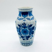 VINTAGE ROYAL DELFT VASE, BLUE