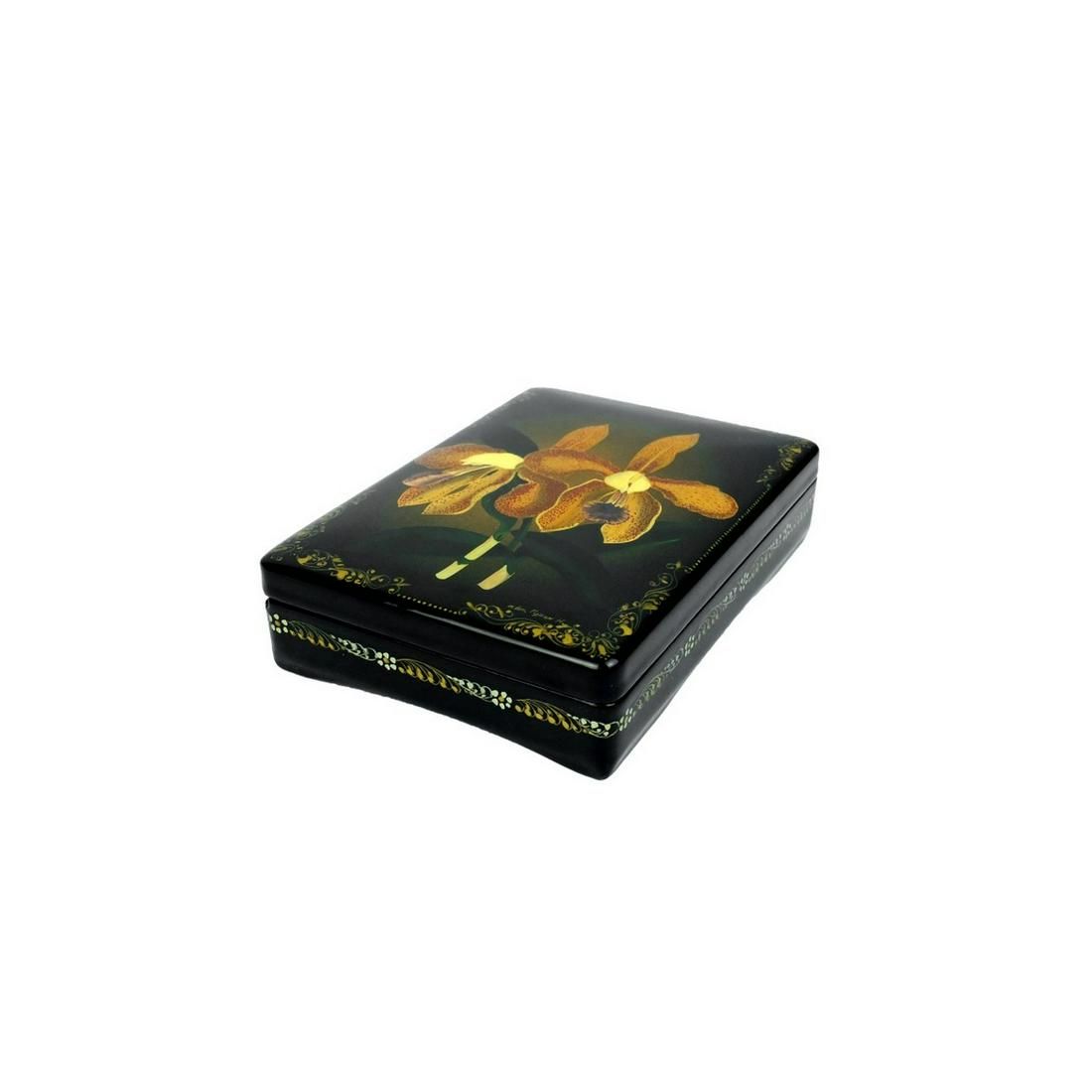 VINTAGE RUSSIAN BLACK LACQUERED