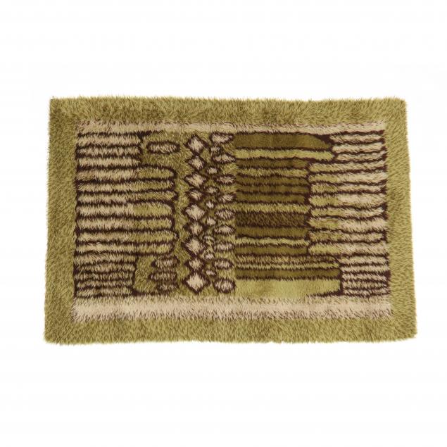 VINTAGE RYA AREA RUG Circa 1970, in