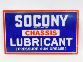 VINTAGE SACONY ENAMEL ADVERTIS