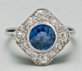Vintage sapphire and diamond r
