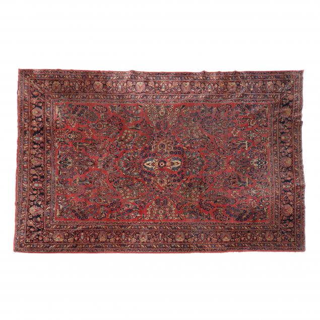 VINTAGE SAROUK CARPET Burgundy