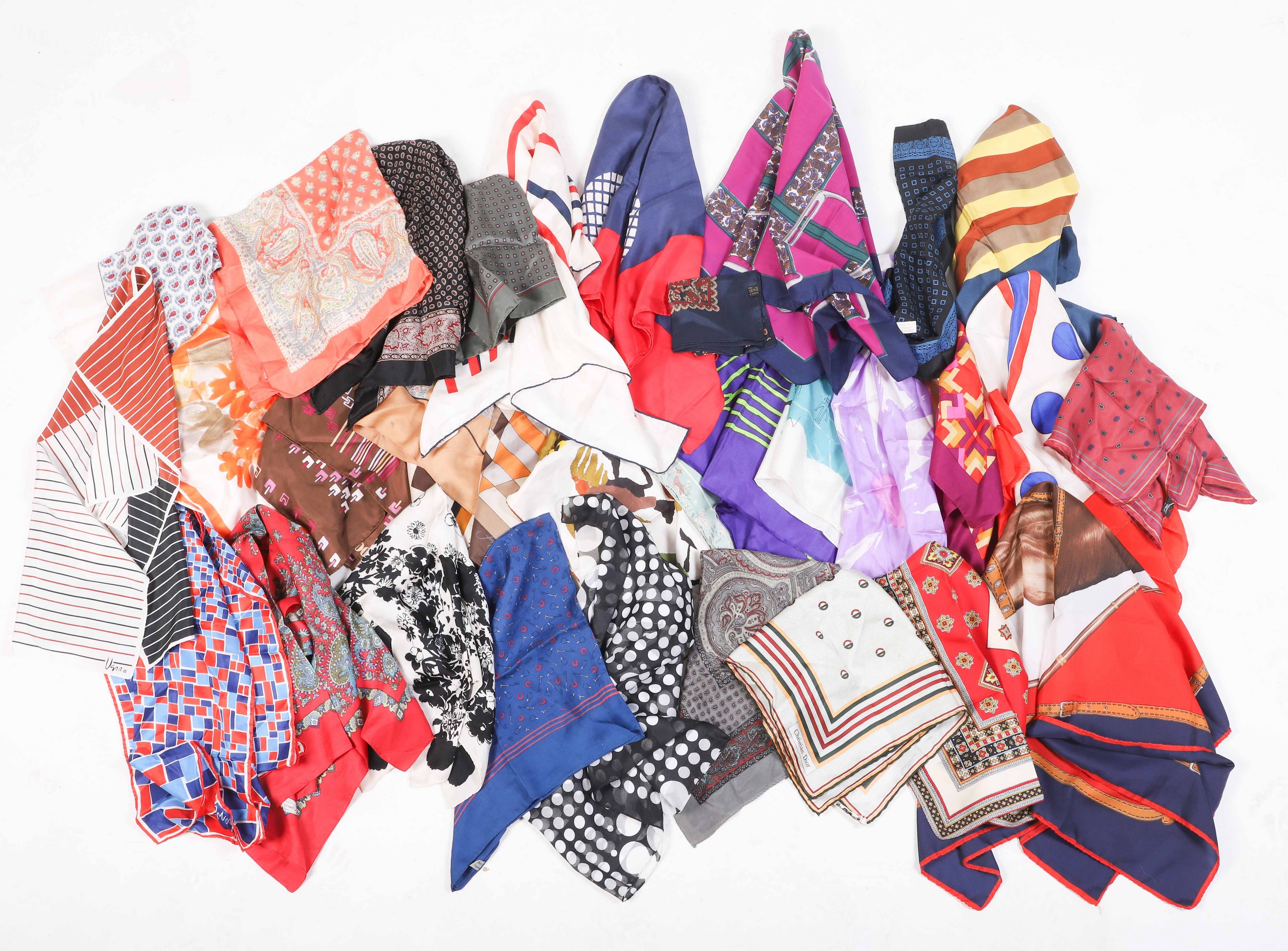 Vintage scarf grouping to include