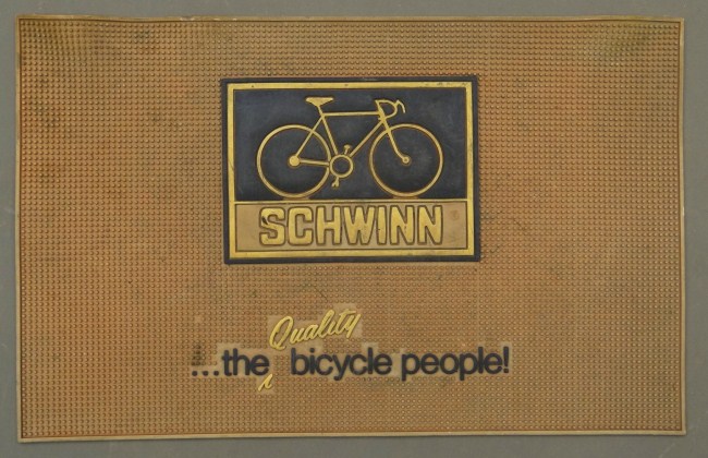 Vintage Schwinn Bicycle rubber door