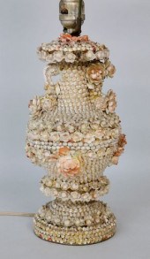 VINTAGE SEASHELL ENCRUSTED TAB