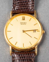 VINTAGE SEIKO QUARTZ GOLD-TONE