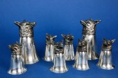 VINTAGE SET OF 8 SILVER PLATED