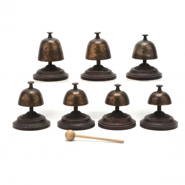 VINTAGE SET OF SEVEN MOUNTED