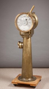 VINTAGE SHIP'S BRASS TELEGRAPH