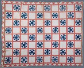 VINTAGE SHOO FLY PIECED QUILT