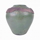 VINTAGE SIGNED RAKU POTTERY GR