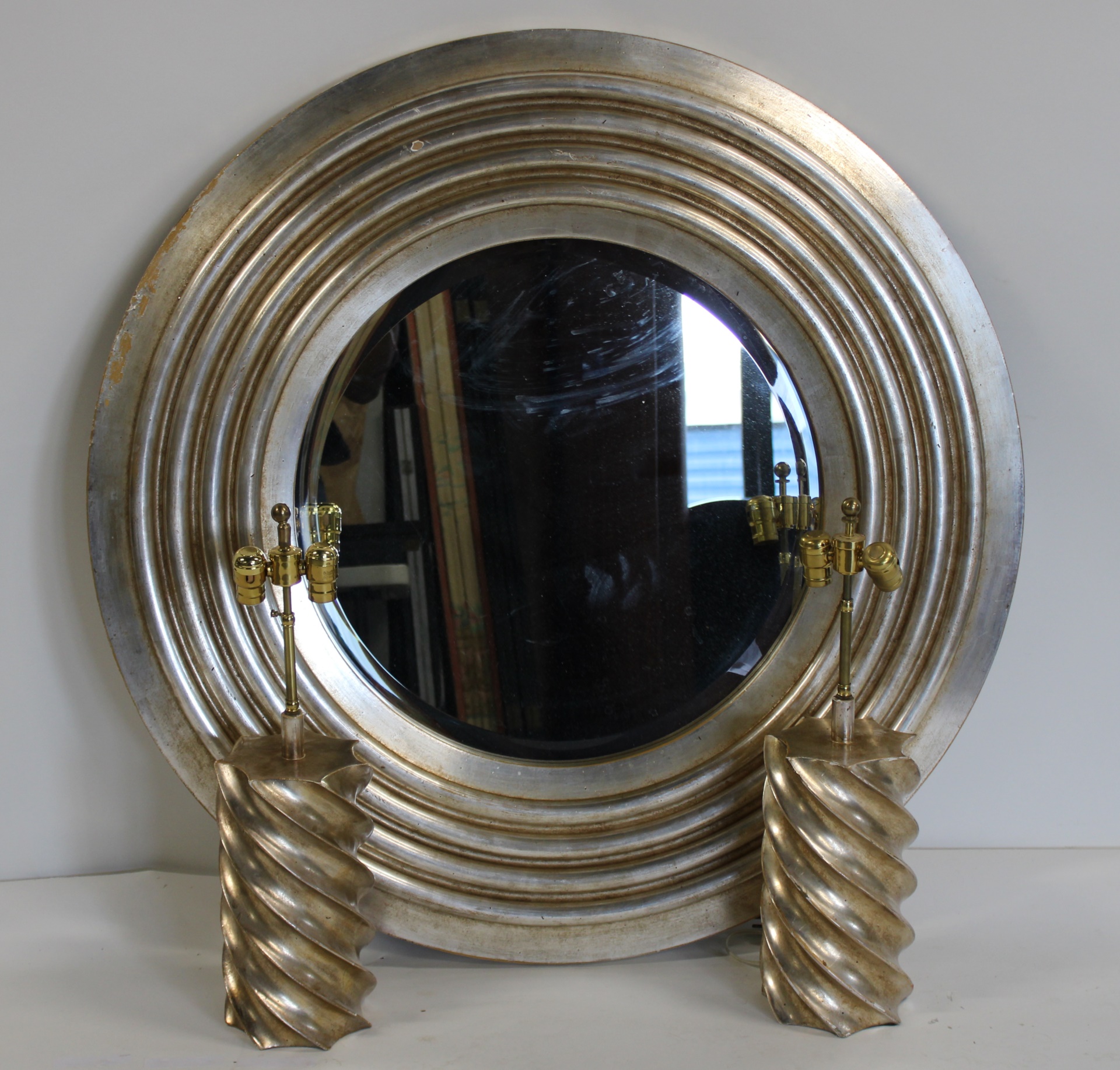 VINTAGE SIGNED SILVERGILT WOOD