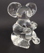 VINTAGE SIGNED STEUBEN CLEAR C