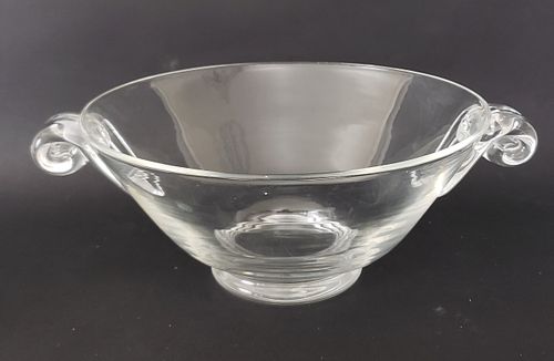 VINTAGE SIGNED STEUBEN CLEAR