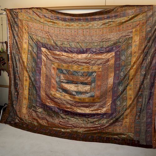 VINTAGE SILK EMBELLISHED TEXTILEA