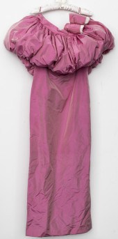 VINTAGE SILK EVENING GOWN Vint