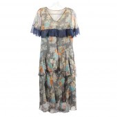 VINTAGE SILK FLORAL RUFFLE DAY