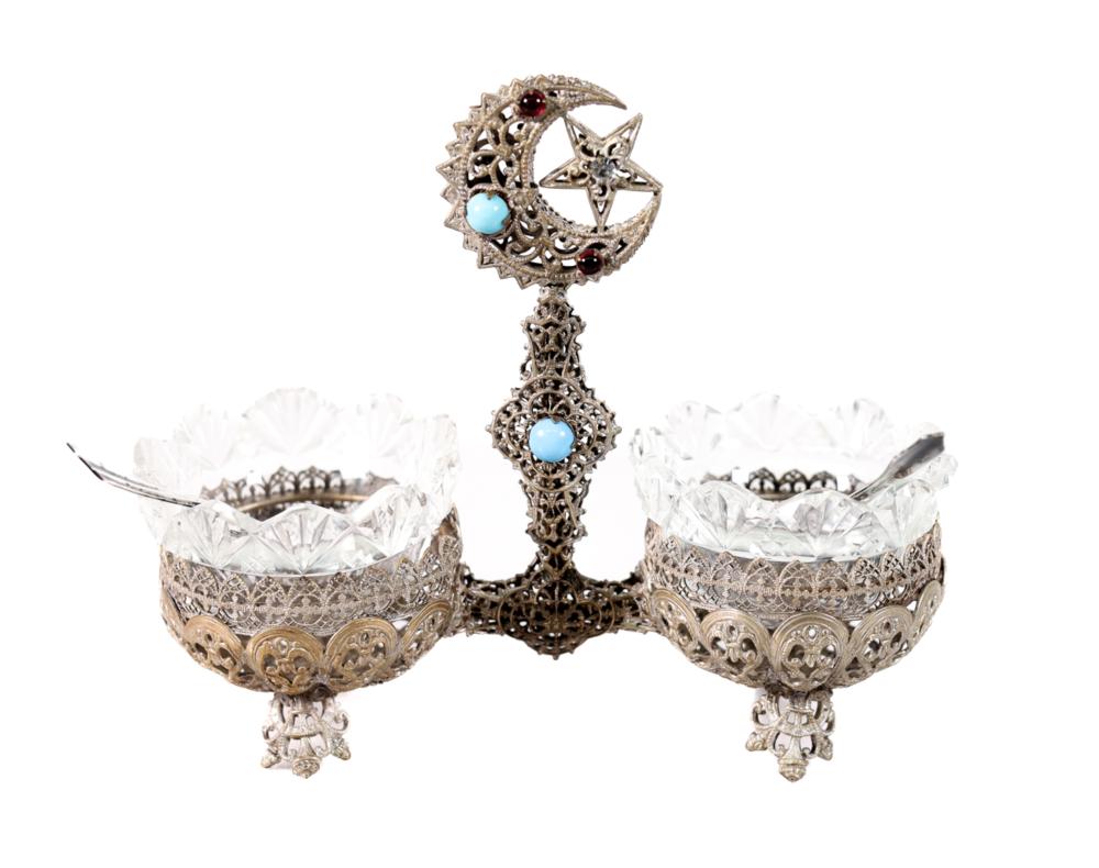 VINTAGE SILVER & GILT FILIGREE