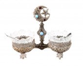 VINTAGE SILVER & GILT FILIGREE