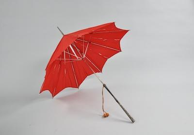 Vintage Silver Handled Cane/Parasol