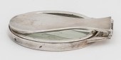 VINTAGE SILVER HINGED FLIP TRA