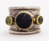 VINTAGE SILVER, ONYX, & PERIDO