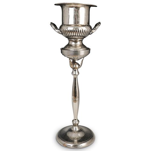 VINTAGE SILVER PLATED ICE BUCKET ON