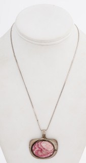 VINTAGE SILVER RHODOCHROSITE P