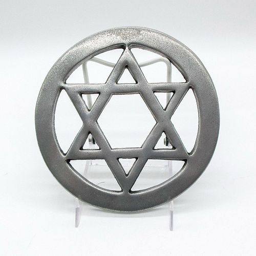 VINTAGE SILVER TONE STAR OF DAVID