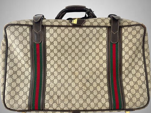 VINTAGE SMALL GUCCI GG COATED