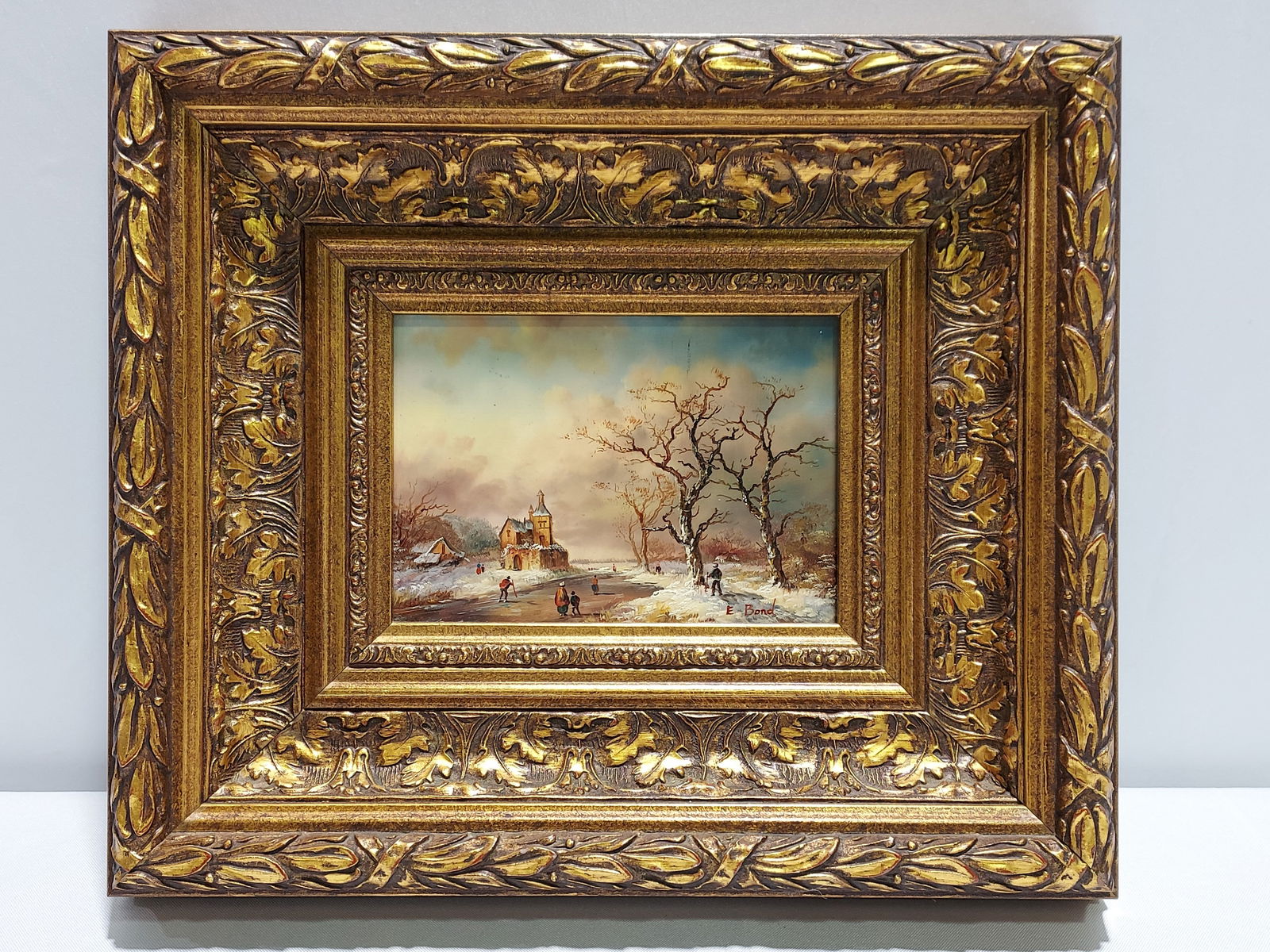 VINTAGE SMALL OIL ON PANEL