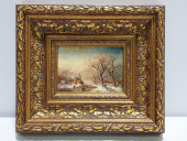 VINTAGE SMALL OIL ON PANEL PAI