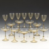 VINTAGE SMOKED GLASS VENETIAN