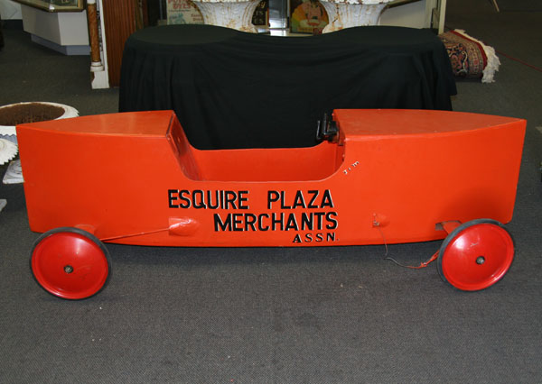 Vintage soap box derby racer,