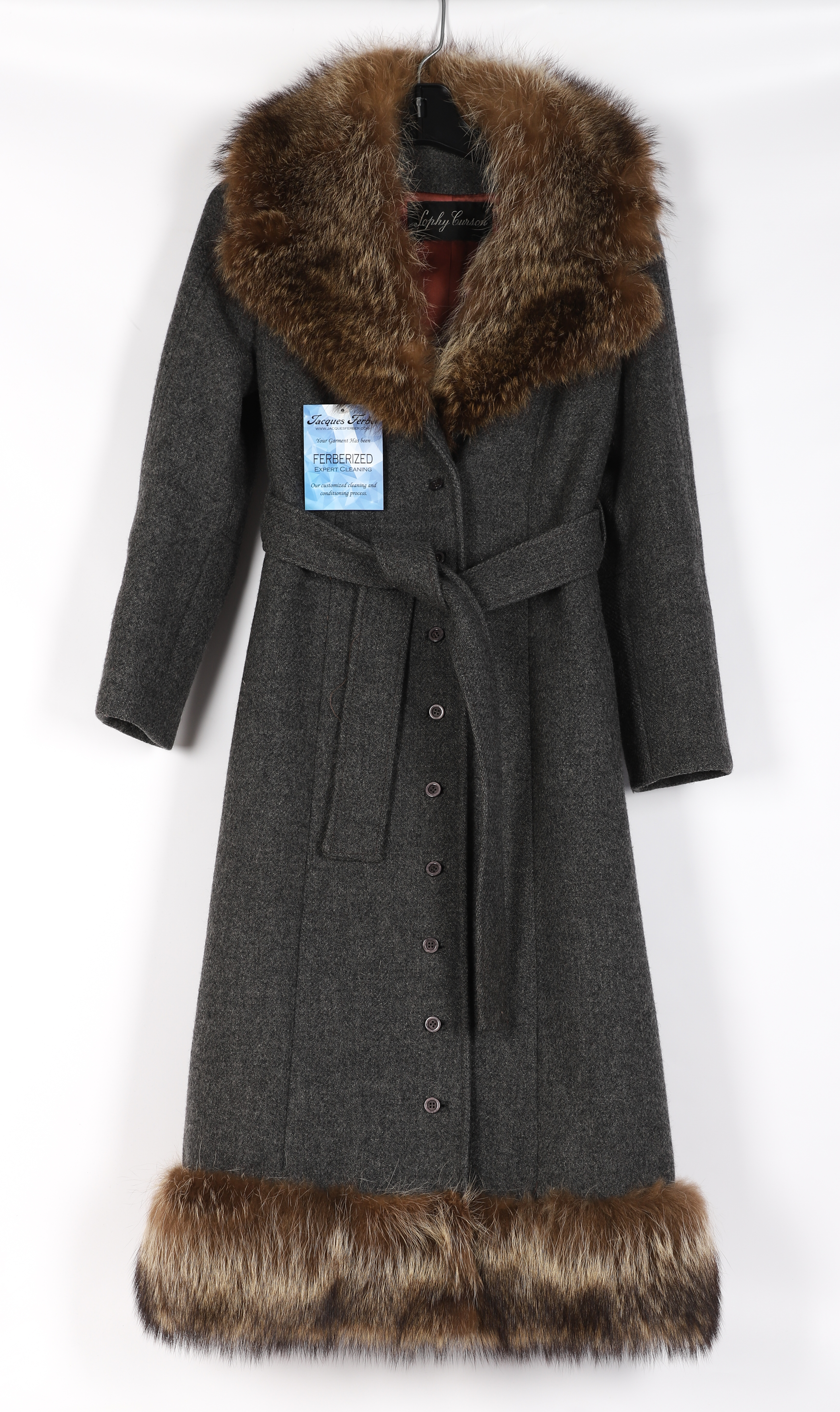 Vintage Sophy Curson fur trimmed