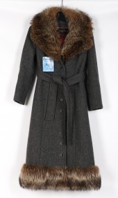 Vintage Sophy Curson fur trimm