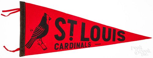 VINTAGE ST. LOUIS CARDINALS FELT