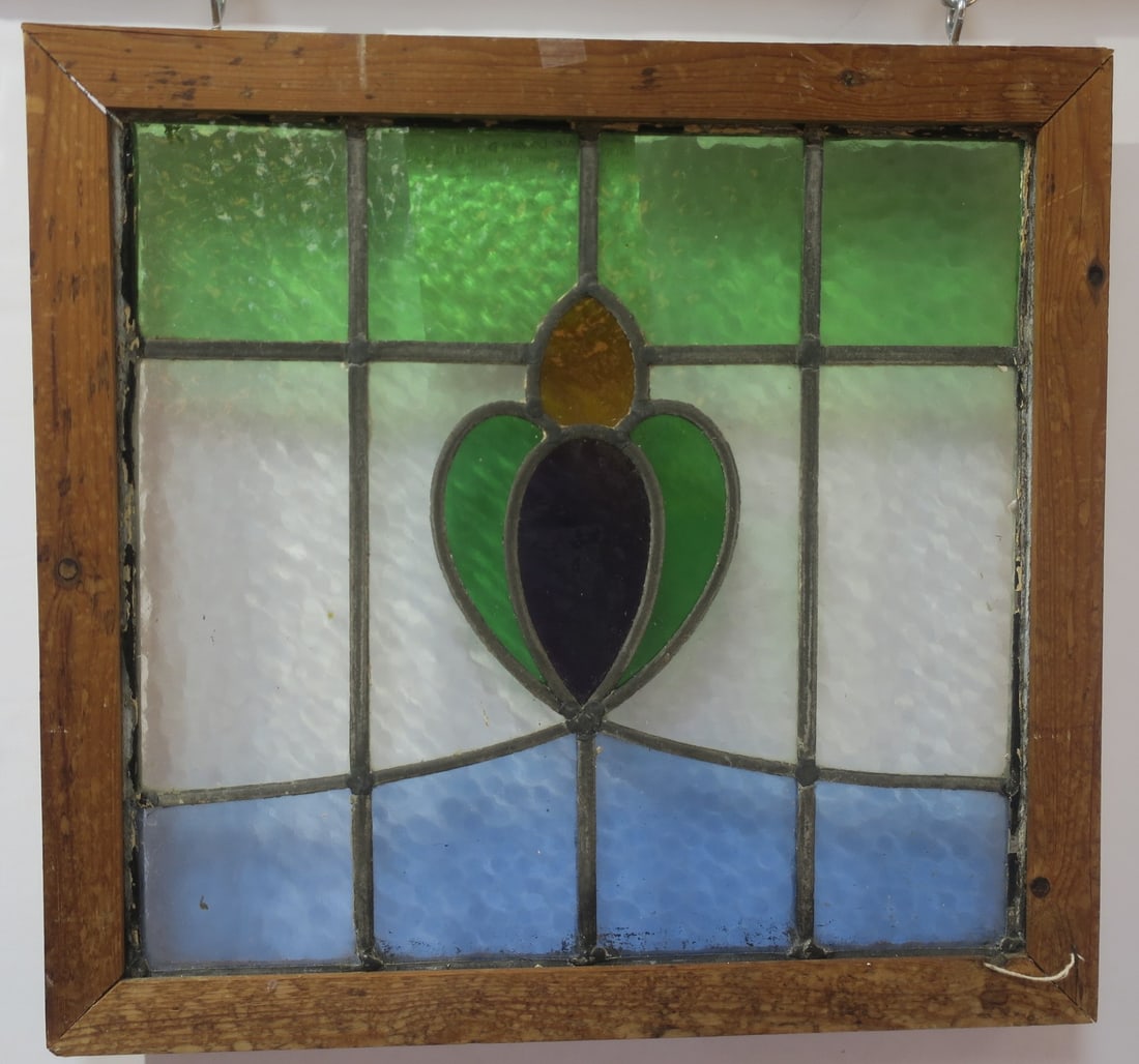 VINTAGE STAINED GLASS HOUSE
