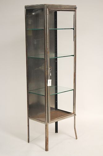 VINTAGE STAINLESS STEEL AND GLASS