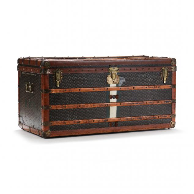 VINTAGE STEAMER TRUNK, E. GOYARD