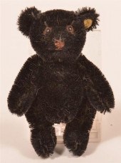 VINTAGE STEIFF BLACK MOHAIR JO