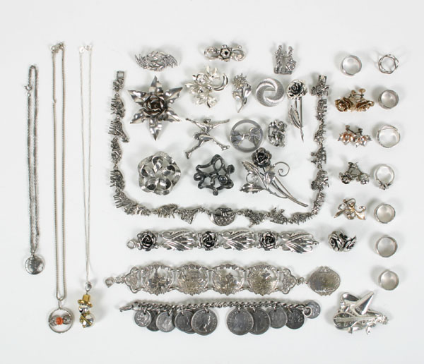 Vintage sterling and silver jewelry
