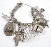 VINTAGE STERLING CHARM BRACELE