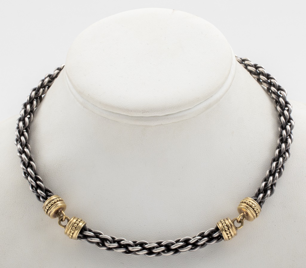 VINTAGE STERLING SILVER & 18K