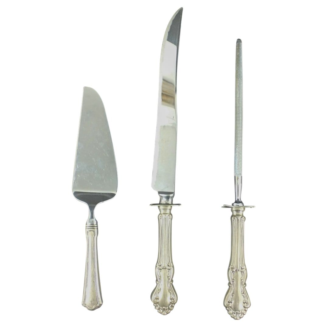 VINTAGE STERLING SILVER HANDLED