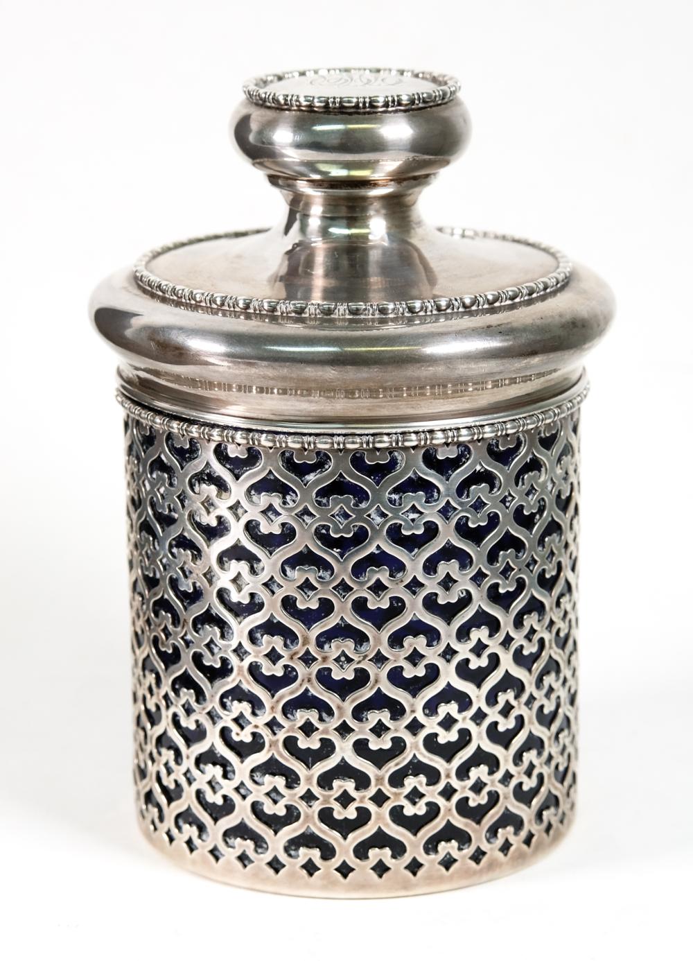 VINTAGE STERLING SILVER JAR