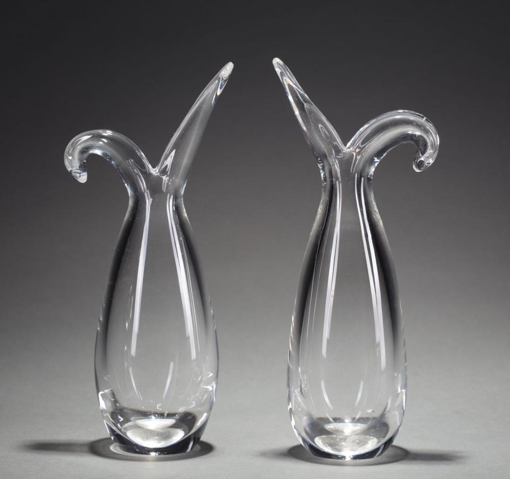 VINTAGE STEUBEN GLASS "SHEARED RIM"